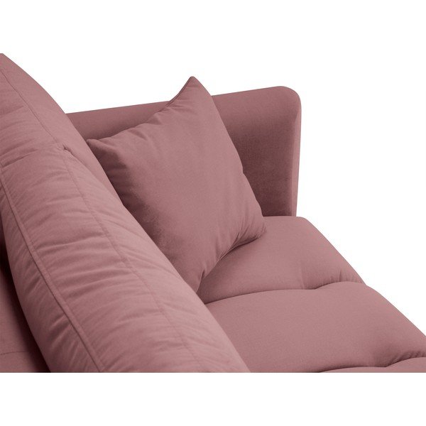 Divano in velluto rosa Octave - Interieurs 86-image-1