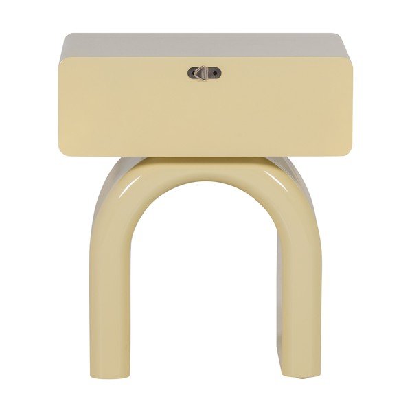 Comodino giallo chiaro lucido Zorel – WOOOD-image-4