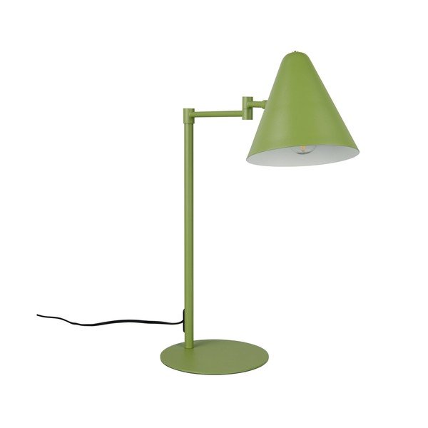 Lampada da tavolo verde con struttura flessibile (altezza totale 50,5 cm) Cosima – Trio