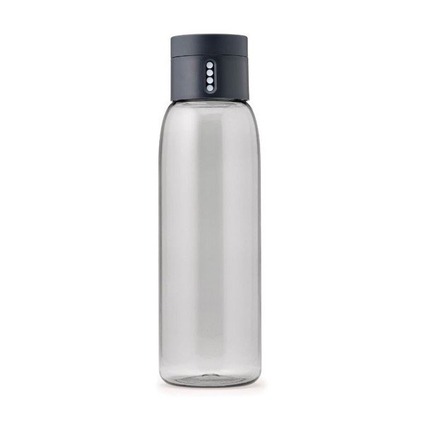 Bottiglia grigia con contatore , 600 ml Dot - Joseph Joseph