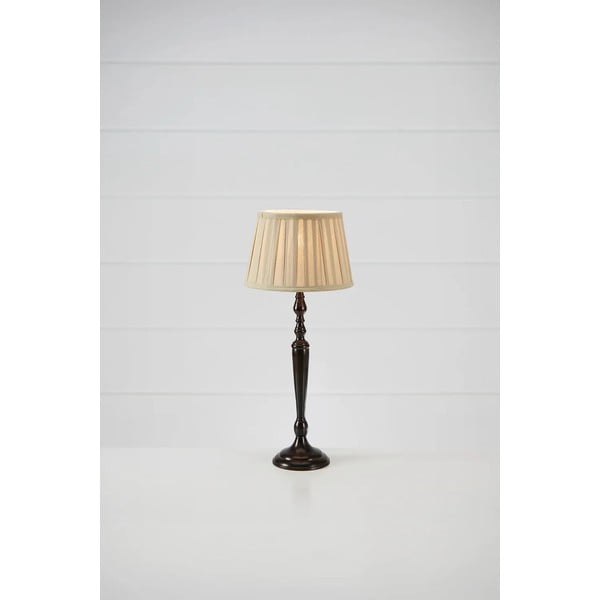 Lampada da tavolo in marrone scuro con paralume in tessuto (altezza totale 60 cm) Chocolat – Markslöjd-image-1