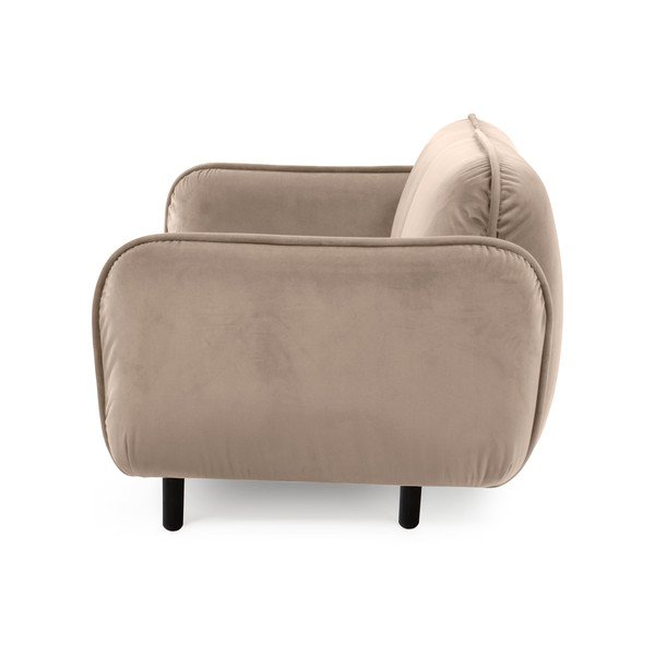 Divano in velluto beige 188 cm Bean - EMKO-image-3