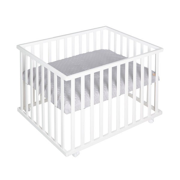 Lettino bianco con ruote 100x75 cm Style – Roba