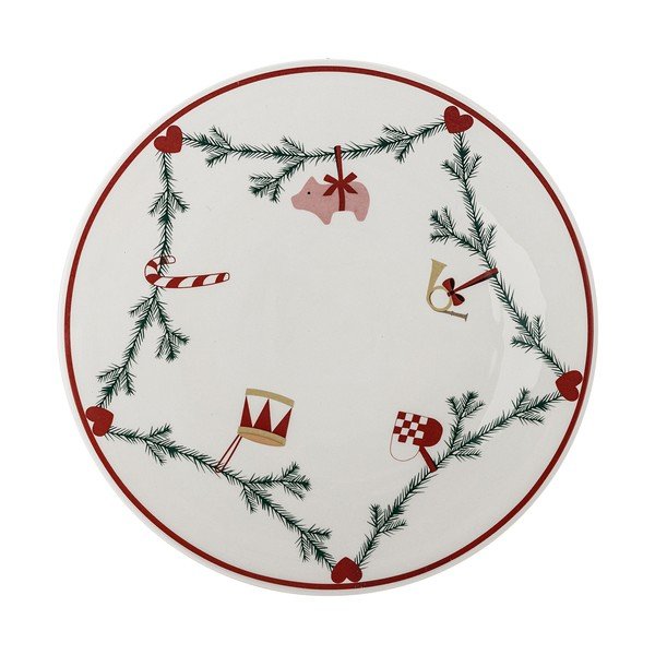 Vassoio in gres a tema natalizio ø 35 cm Yule – Bloomingville