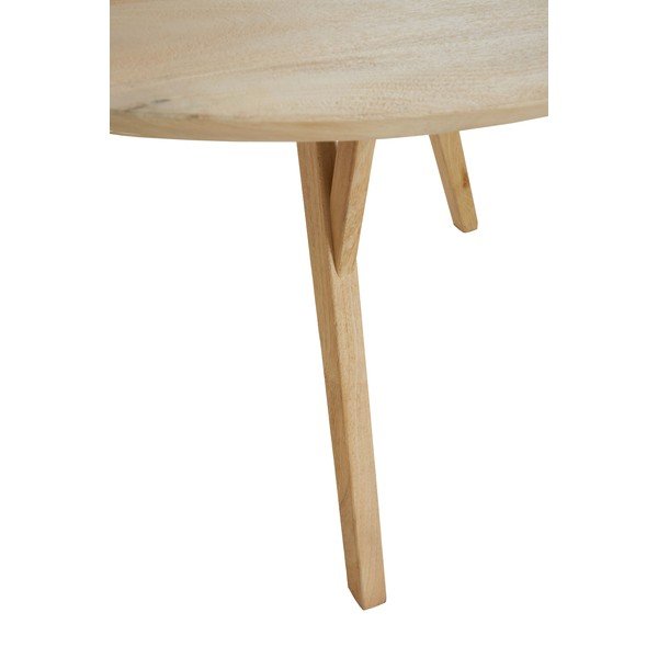 Tavolo da pranzo rotondo in mango massiccio ø 120 cm Quenza – Light & Living-image-4