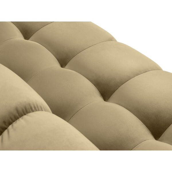 Divano angolare in velluto beige, angolo sinistro Bali - Cosmopolitan Design-image-1