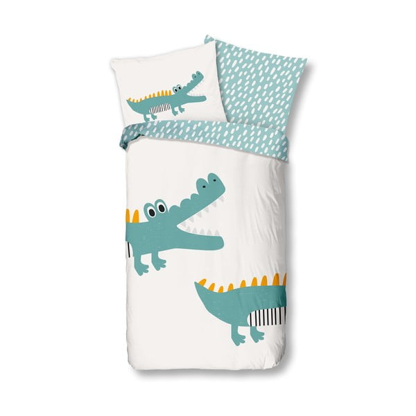 Biancheria da letto per bambini in cotone per letto singolo 140x200 cm Crocodile - Bonami Selection