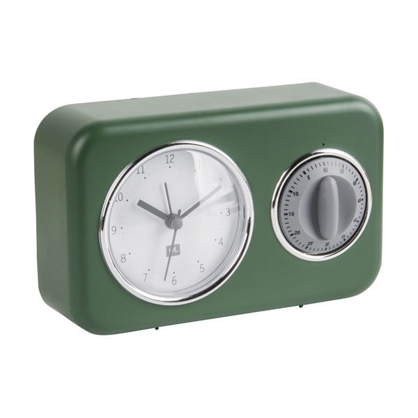 Orologio da tavolo verde con minuti da cucina Nostalgia - PT LIVING