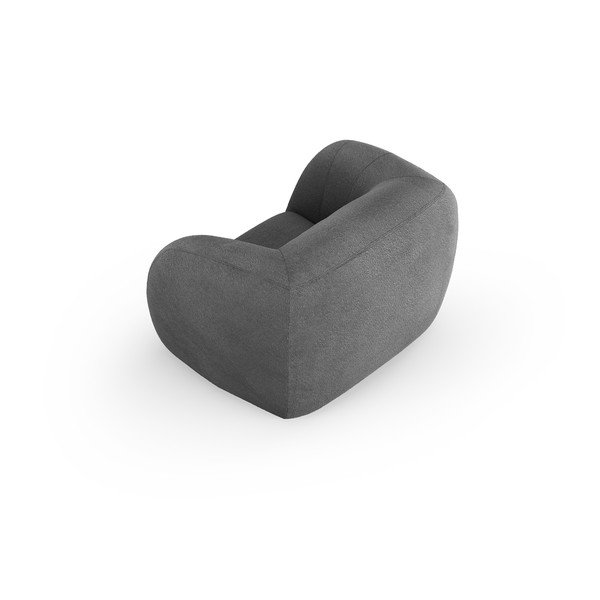 Poltrona grigia in tessuto bouclé Essen - Cosmopolitan Design-image-3