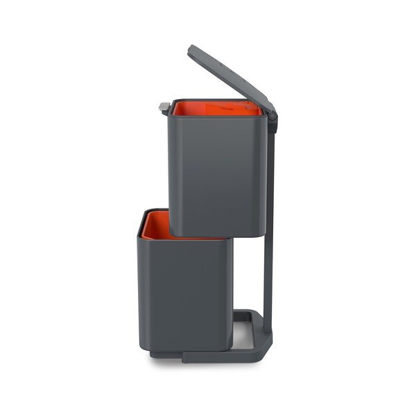 Cestino differenziato grigio grafite Totem Max, 60 l - Joseph Joseph-image-4