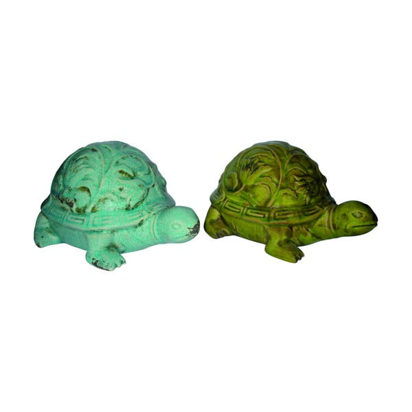 Set di 2 statuette (altezza 12,5 cm) Turtle - Deco Pleasure
