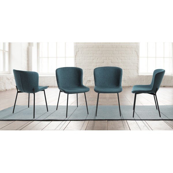 Sedie da pranzo in set color petrolio 2 pz Snug – Tomasucci-image-2