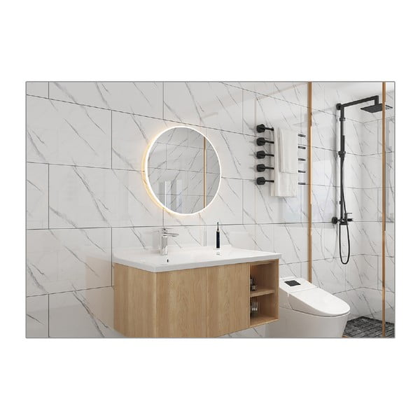 Set di 6 adesivi murali 60x30 cm Statuario Venato - SP TREND-image-3