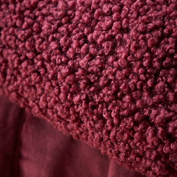 Coperta rossa in micropile 130x170 cm Velvet Boucle - Catherine Lansfield-image-2