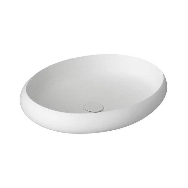 Lavabo ovale bianco , 60 x 40 cm Thin - Sapho