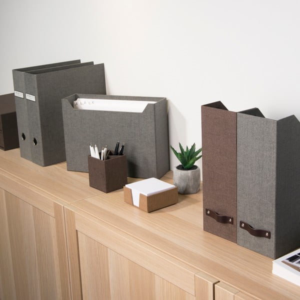 Cartella per riviste e documenti grigio scuro Bigso - Bigso Box of Sweden-image-1