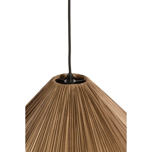 Lampadario marrone con paralume in tessuto ø 12 cm Verita – Light & Living-image-3