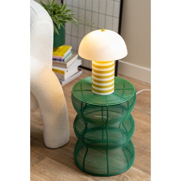 Tavolino rotondo in metallo ø 30 cm Cuerda Onda – Leitmotiv-image-1