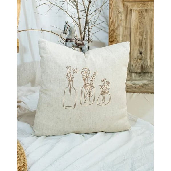 Federa decorativa in misto cotone 45x45 cm – Mila Home-image-2