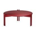 Tavolino rotondo rosso in legno di pino ø 80 cm Sticks - Karup Design