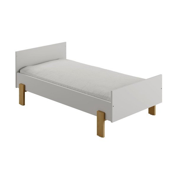 Lettino grigio chiaro 70x140 cm Cube - Pinio-image-2