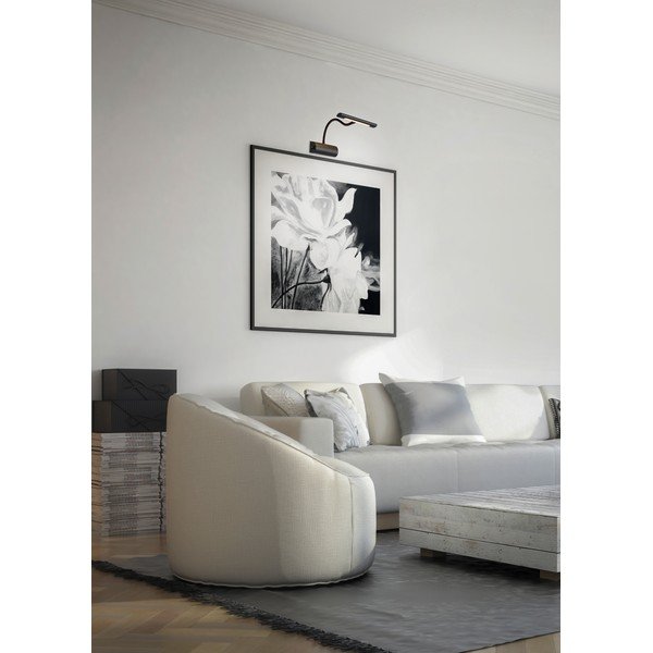 Lampada da parete LED nera opaca con struttura flessibile/con intensità regolabile Curtis – Trio-image-1