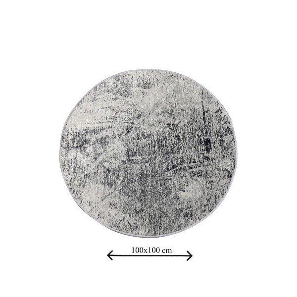 Tappetino per il bagno grigio ø 100 cm Evidence – Foutastic-image-3
