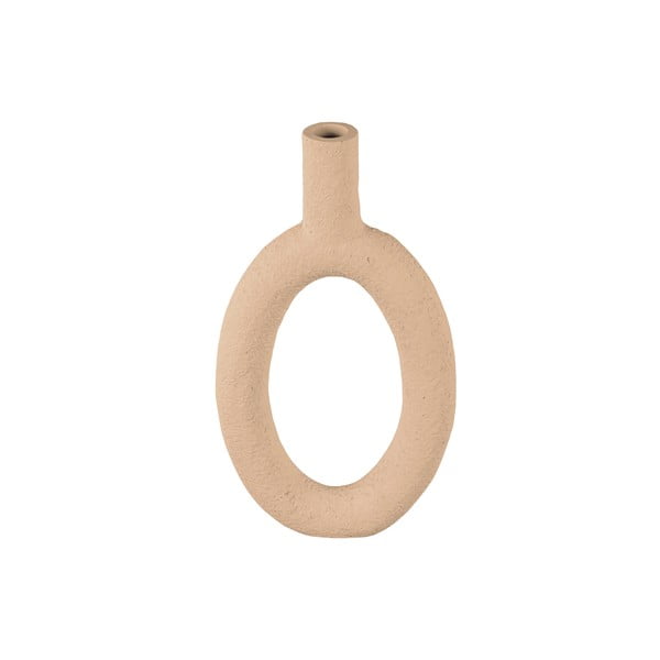 Vaso marrone chiaro Ovale, altezza 31 cm Ring - PT LIVING