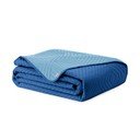 Copriletto blu in microfibra con rivestimento trapuntato 220x240 cm Softa – Restilo