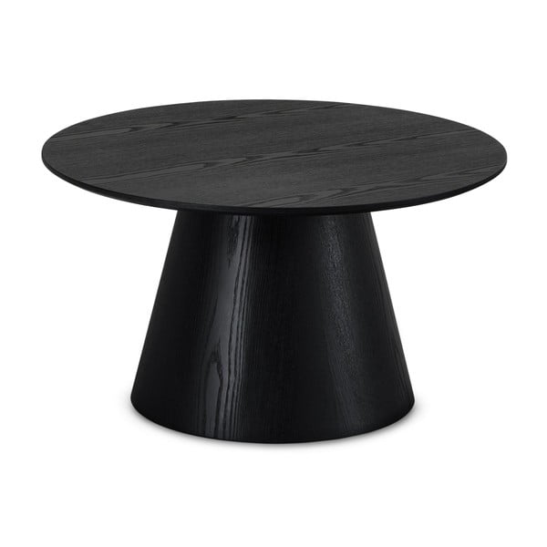 Tavolino nero in rovere ø 80 cm Tango - Furnhouse