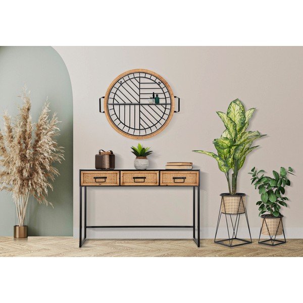 Scaffale in metallo nero Cebu - Mauro Ferretti-image-1