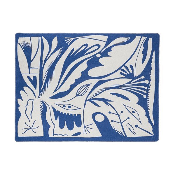 Coperta blu 165x200 cm Lino – noo.ma