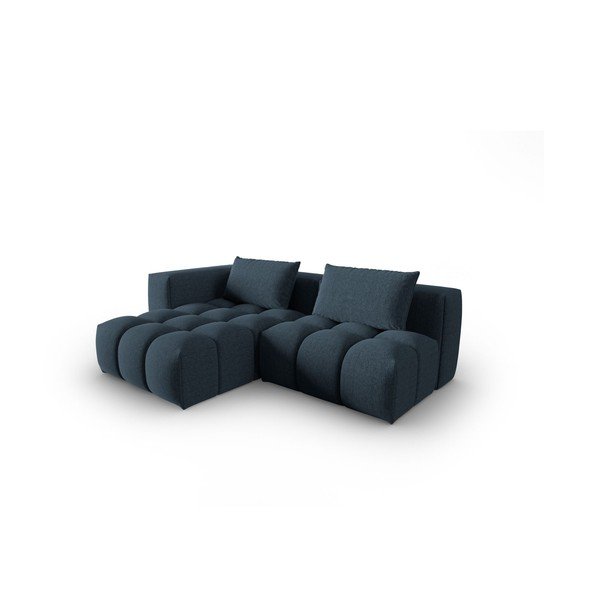 Divano angolare blu scuro (con penisola a sinistra/con chaise lounge) Verona – Cosmopolitan Design