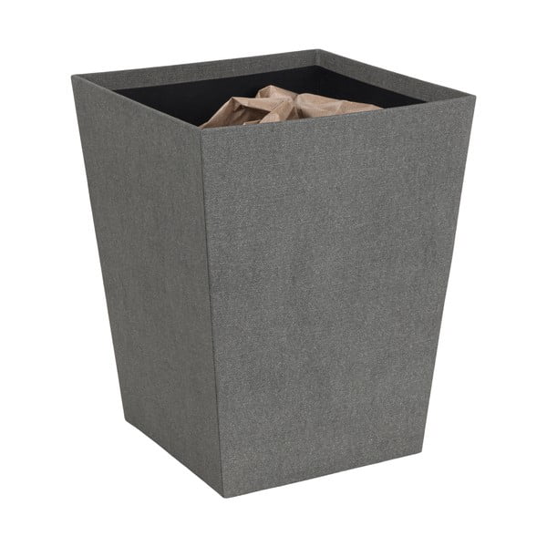 Cestino per la spazzatura grigio Sofia Canvas Paper Laminate – Bigso-image-4