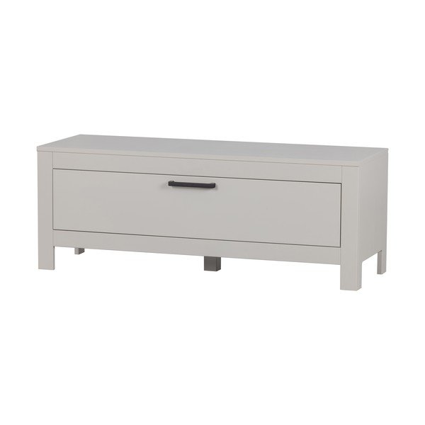 Mobile TV grigio chiaro in pino massiccio 120x45x40 cm Bonk – WOOOD-image-2