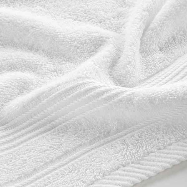 Asciugamano tipo terry bianco in cotone 30x50 cm Tendresse – douceur d'intérieur-image-2