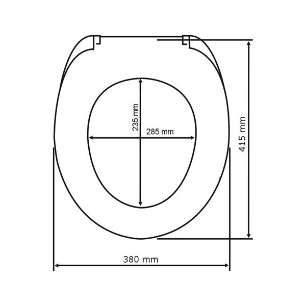 Sedile per wc con chiusura facilitata , 45 x 38,8 cm Bois - Wenko-image-3
