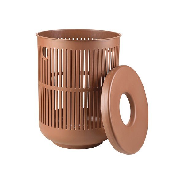 Cesto portabiancheria in plastica arancione 60 l Ume - Zone-image-3