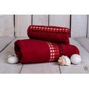 Asciugamano in cotone rosso 100x50 cm Darwin - My House