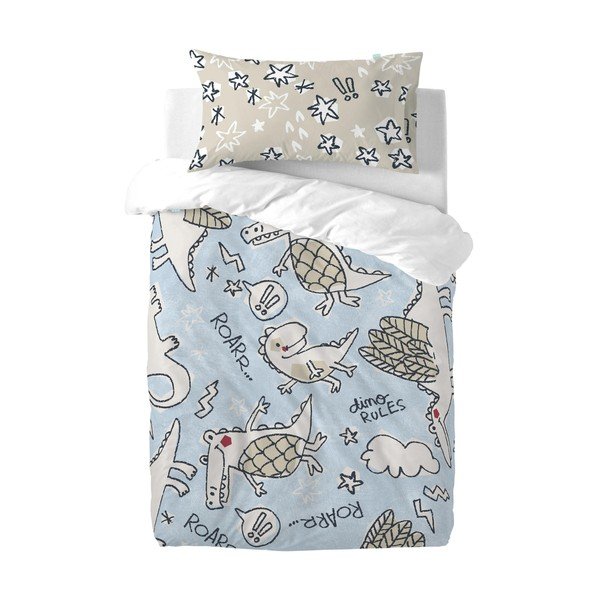 Federa in cotone per bambini , 50 x 75 cm Dino Friends - Moshi Moshi-image-2