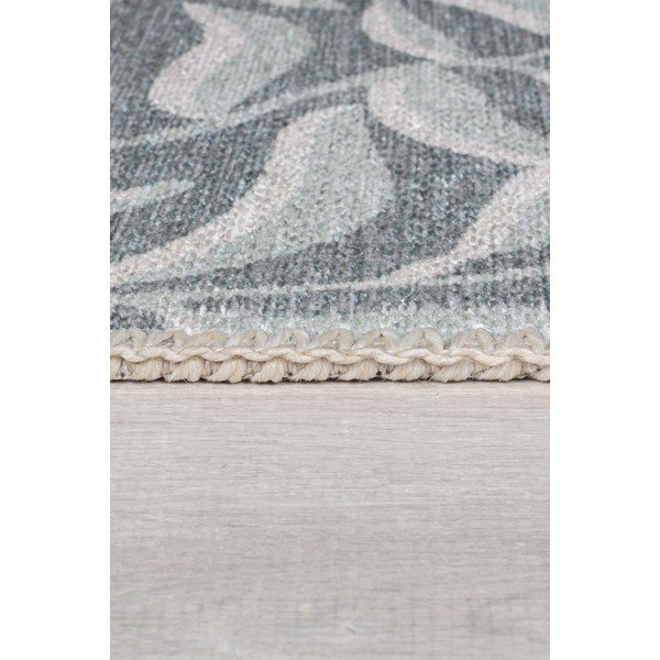 Tappeto lavabile verde chiaro con fibre riciclate 80x150 cm Wallace - Flair Rugs-image-4