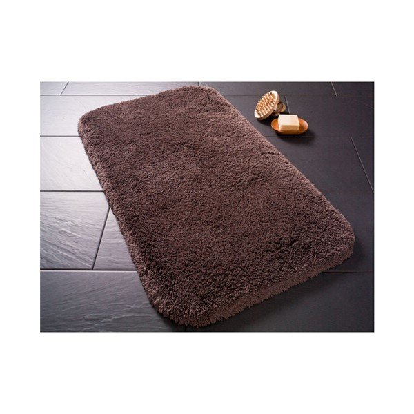 Hnědá předložka do koupelny Confetti Bathmats Miami, 100 x 100 cm