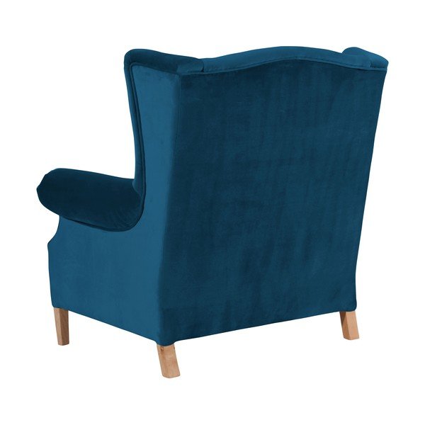 Poltrona in velluto blu petrolio Velvet Harvey - Max Winzer-image-4