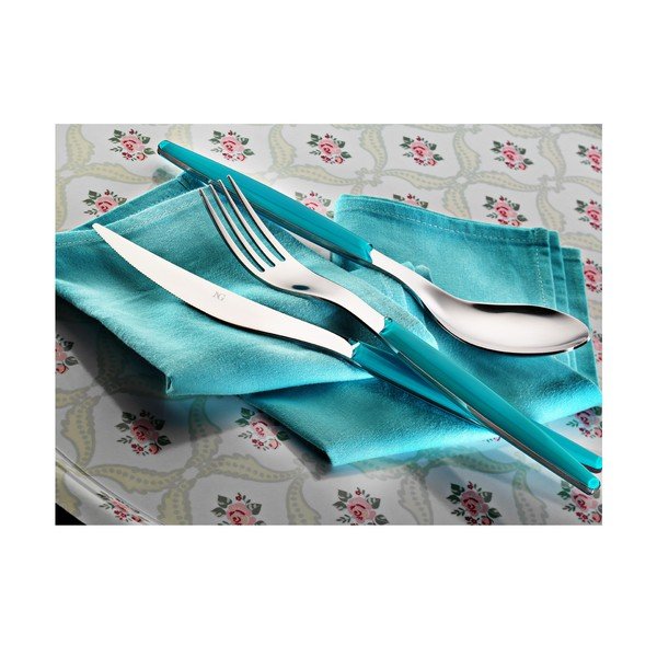 Příbory Modré retro, 30 ks