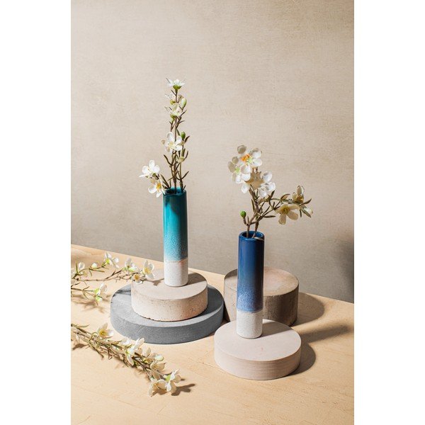 Set di vasi in gres 2 pz (altezza totale 12,5 cm) Mojave – Sass & Belle-image-1