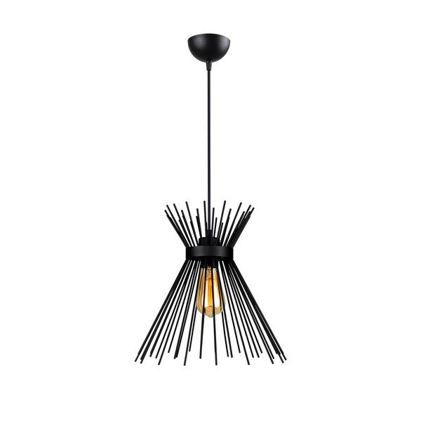 Apparecchio a sospensione in metallo nero Izmir - Squid Lighting