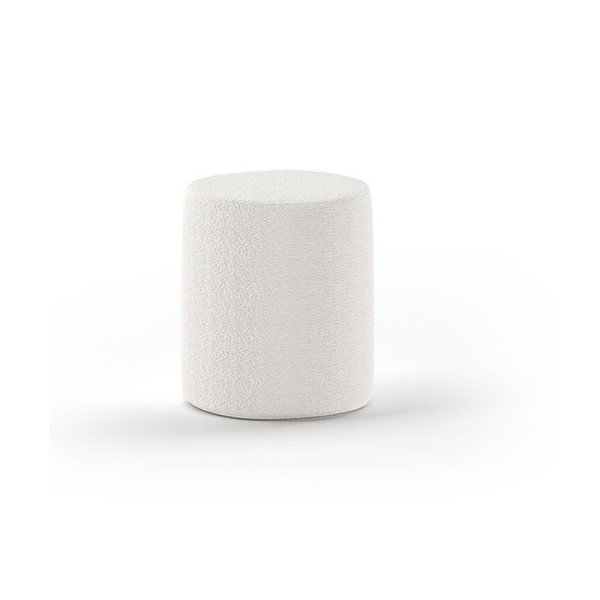 Pouf bianco per bambini in tessuto bouclé MOON - Vipack