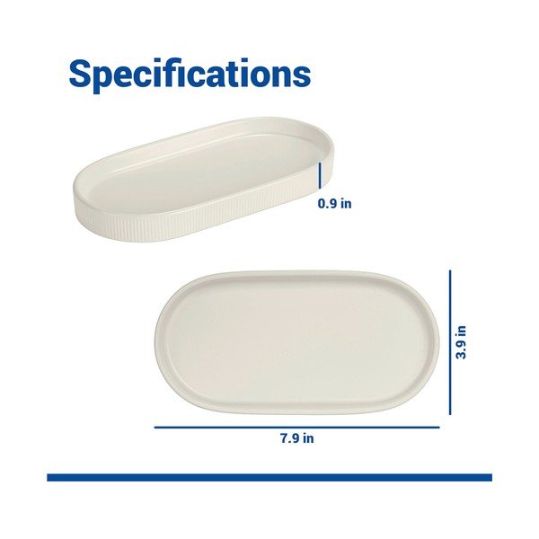 Organizer da bagno color crema in ceramica Fablo – Wenko-image-3