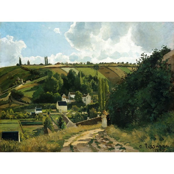Riproduzione di Camille Pissarro - Jalais Hill Pontoise, 80 x 60 cm Camille Pissarro - Jalais Hill, Pontoise - Fedkolor