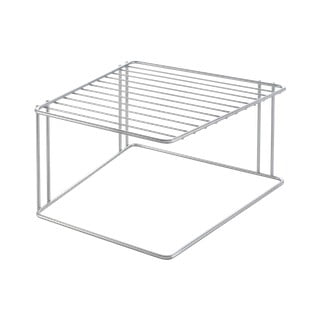Ripiano aggiuntivo argentato in acciaio 25x25 cm Boxe – Metaltex